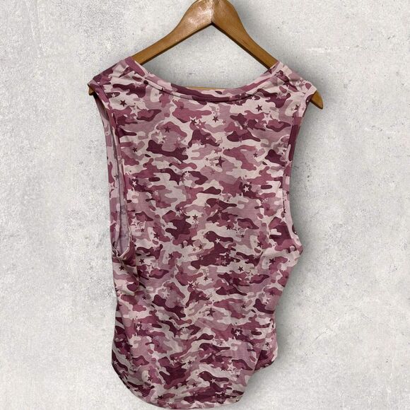 Fabletics Janis Graphic Muscle Tank Women's Sleeveless Athletic Shirt Purple Med - Picture 3 of 4